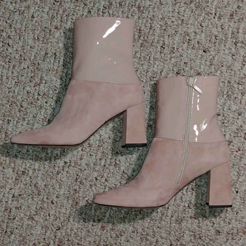 Girotti Milano blush leather booties